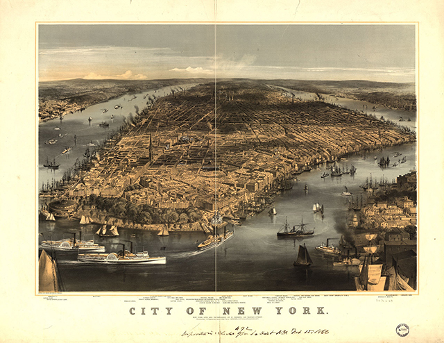 C. Parson's panoramic view of the City of New York, 1856